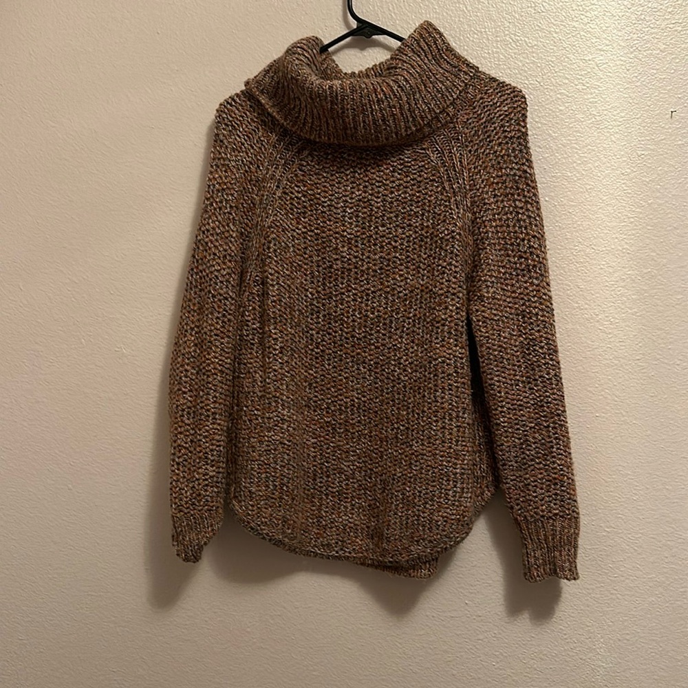 Prana sweater cowl neck, size medium, lots of color